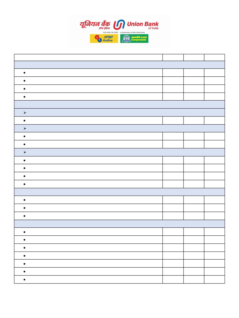 Builder Tie-Up Checklist | PDF