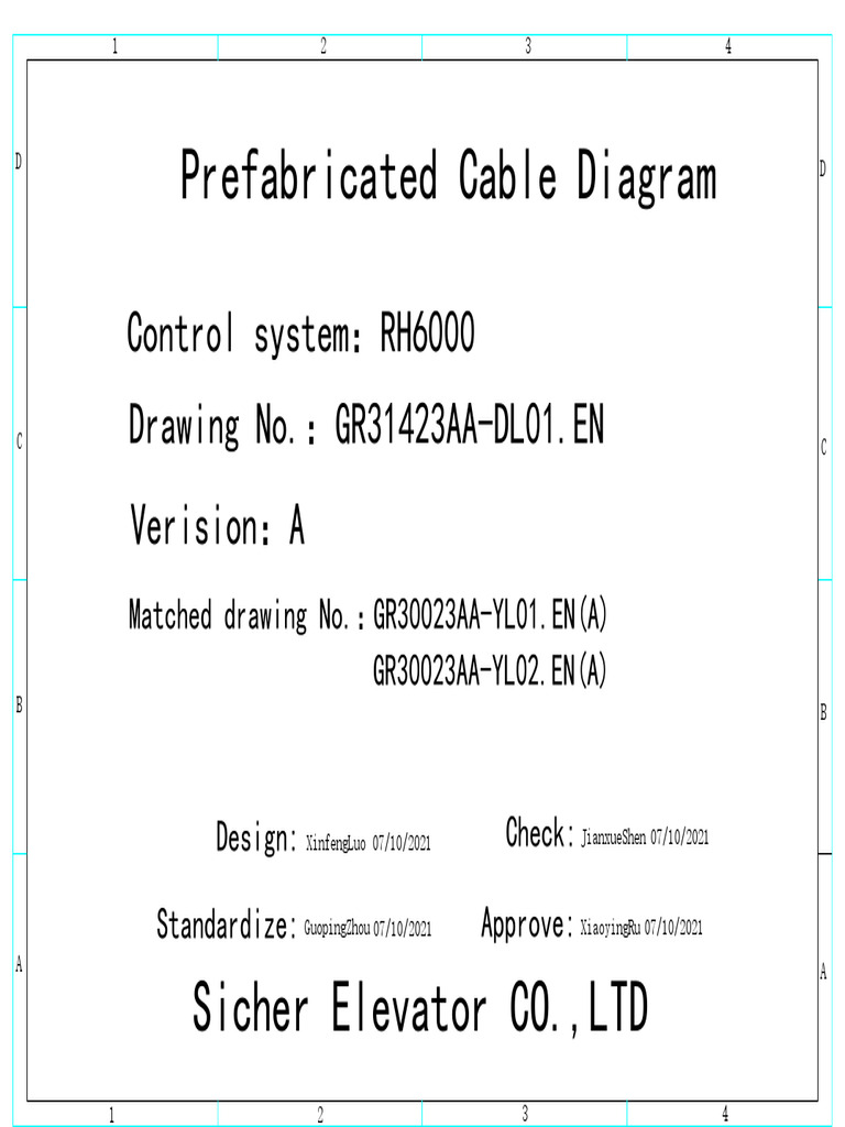 Elevator Cable Specification Guide | PDF | Elevator | Equipment