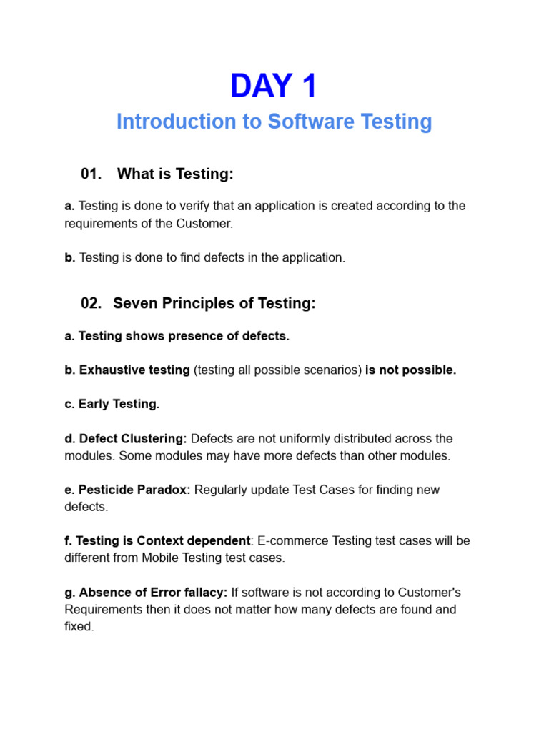 Introduction to Software Testing Principles | PDF | Software Testing ...