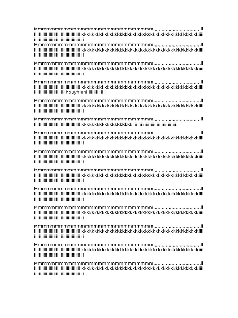 Unreadable Text Document | PDF