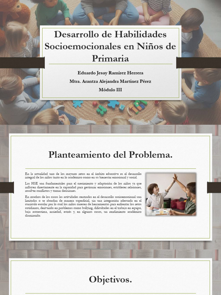Desarrollo de Habilidades Socioemocionales en Niños de Primaria | PDF ...