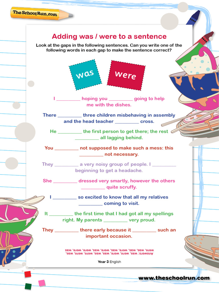 Adding Was Were To A Sentence 0 | PDF