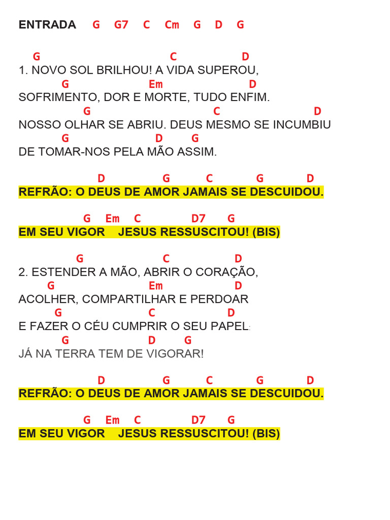 Letra da Música 