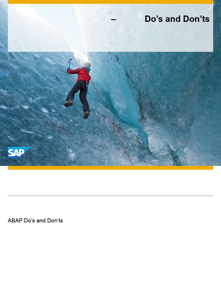 ABAP Performance Optimization Tips | PDF | Database Index | Databases