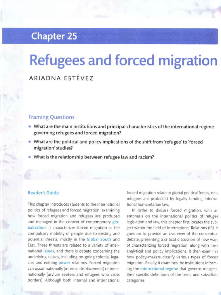 Understanding Refugees and Forced Migration | PDF | Human Migration ...