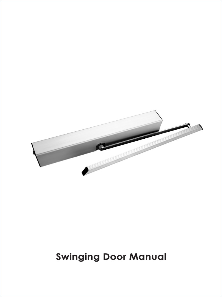 Automatic Swing Door Operator Guide | PDF | Screw | Door