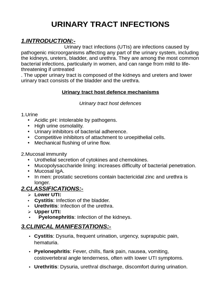 Understanding Urinary Tract Infections | PDF | Urinary Tract Infection ...
