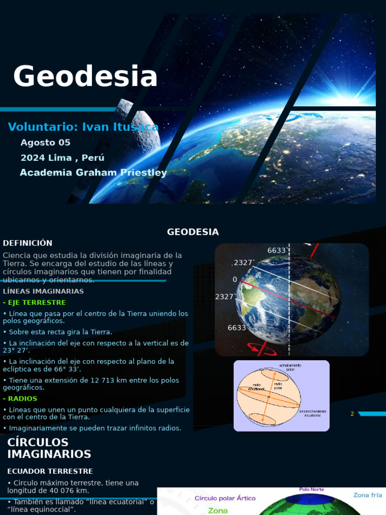 Introducción a la Geodesia y sus Conceptos | PDF | Ecuador | Latitud