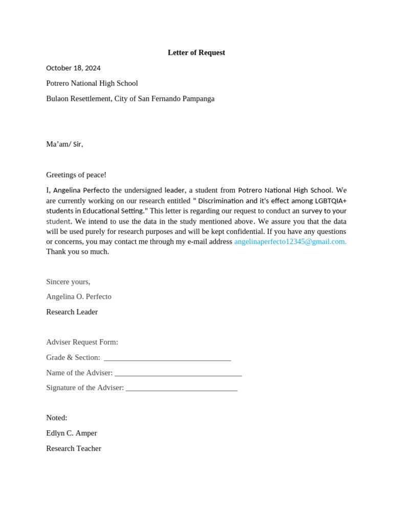 Adviser & Respondents | PDF