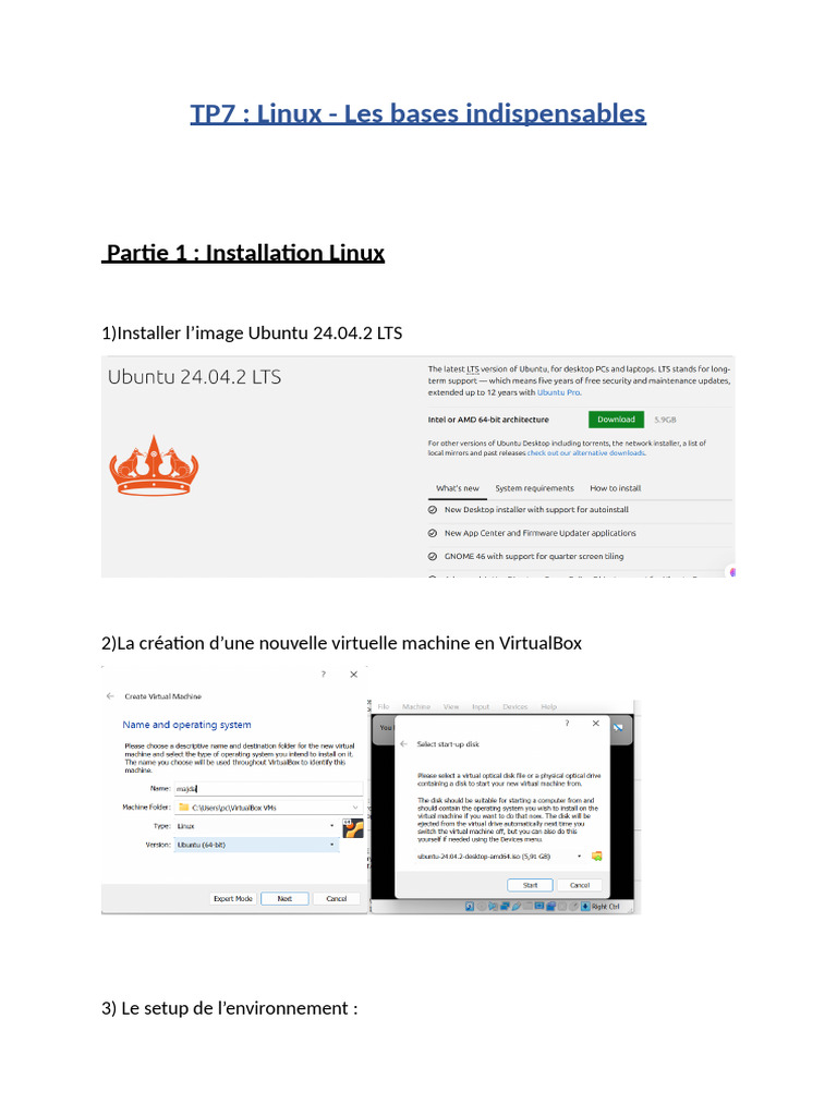 Guide d'Installation et Bases de Linux | PDF | Linux | Logiciel gratuit