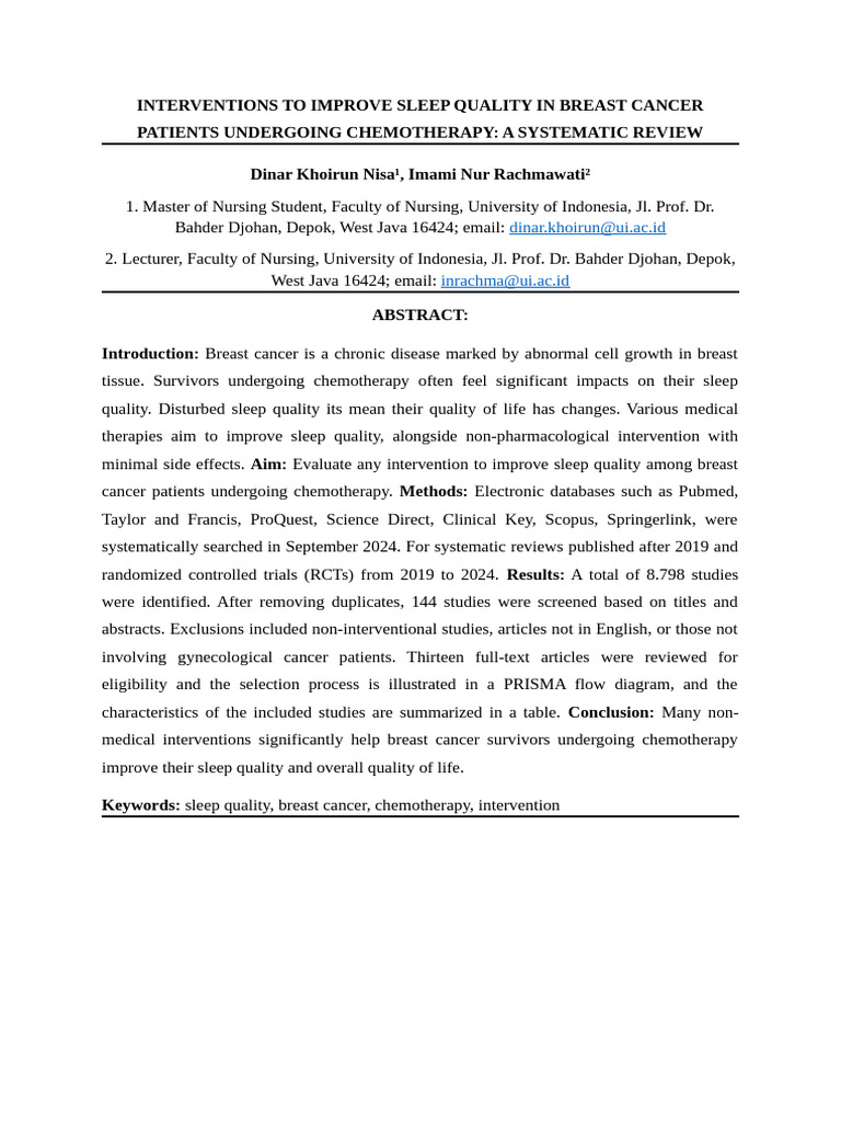 Final Abstract - Oral Presentation - Dinar Khoirun Nisa | PDF
