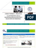 Curso Teorico Practico Entrevista Cinfycc 2012 - Gral 12 Al 16 Marzo 2012