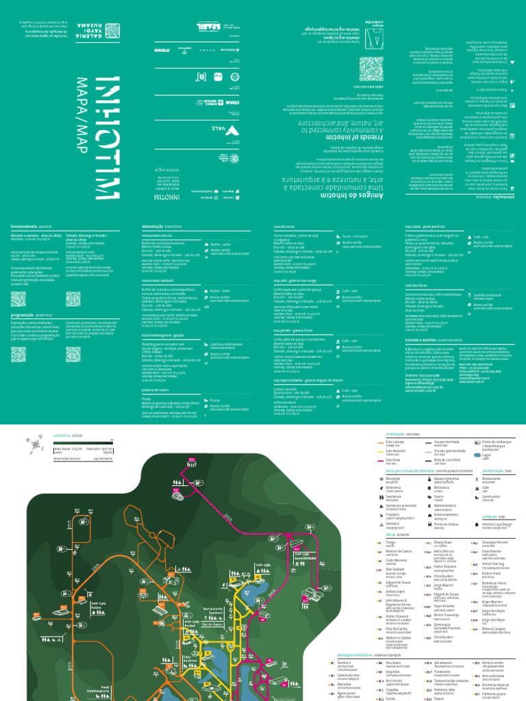 Mapa Inhotim 2024: Guia de Visitas | PDF