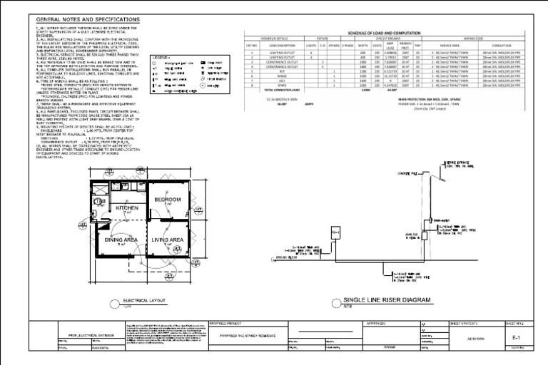 Eelctrical Plan One Storey | PDF