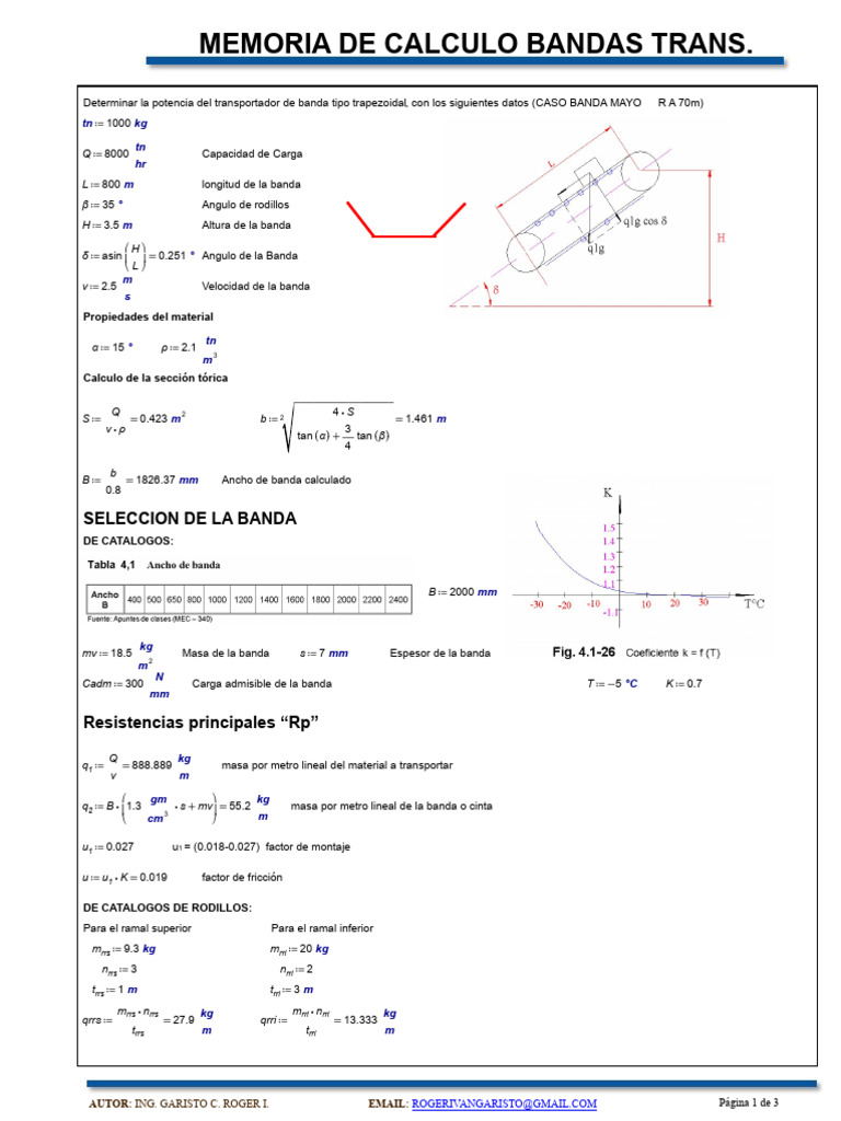 Calculo Banda T. (Mayor A 70M) Ultimo | PDF | Sistema Internacional de ...
