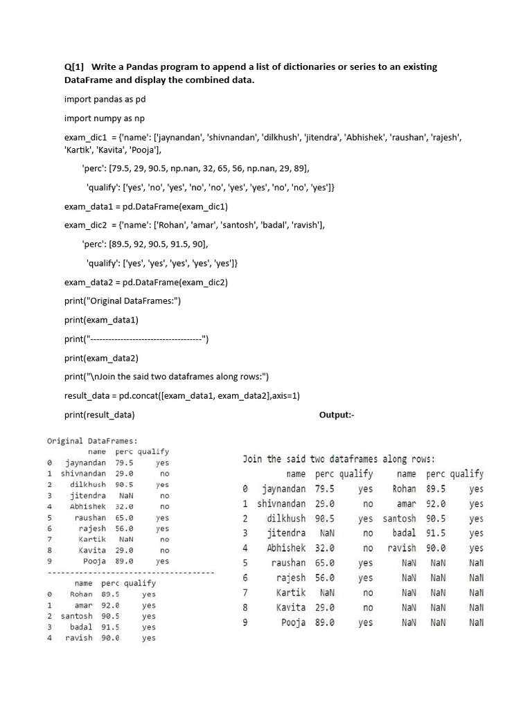 Data Science Practical Exercises | PDF | Comma Separated Values ...