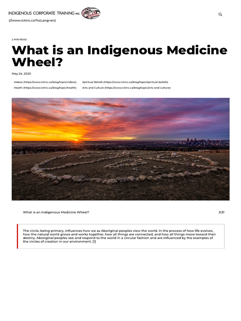 Understanding the Indigenous Medicine Wheel | PDF