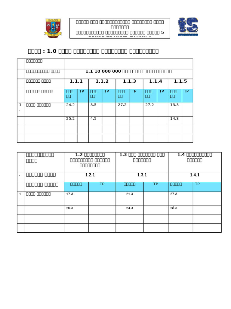 Rekod Transit MT Yr 6 | PDF