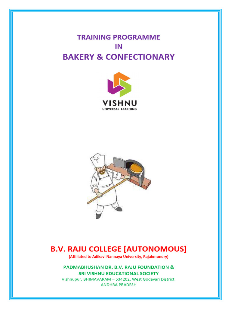 Bakery & Confectionery Training Program | PDF | Breads | Baking