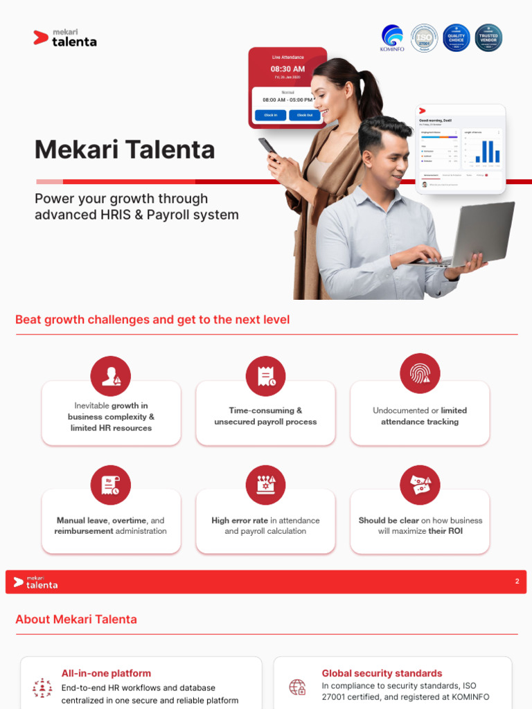 Talenta Profile & Feature | PDF | Payroll | Business