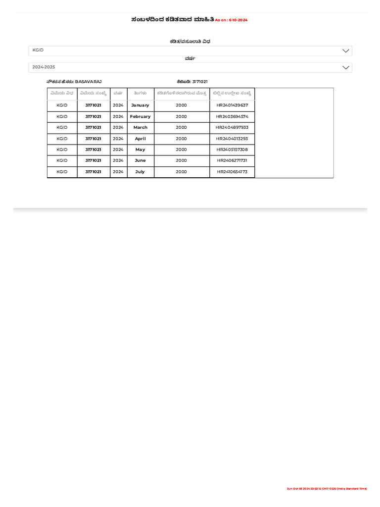 Deduction Details | PDF