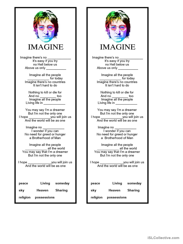 Imagine Lyrics and Themes | PDF