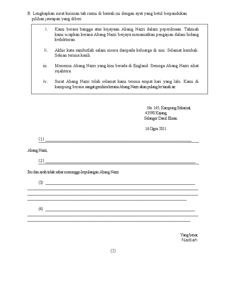 Ujian Bulan April Peralihan 2012