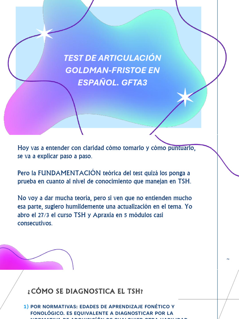Guía del GFTA-3 en Español | PDF | Fonética | Comunicación humana