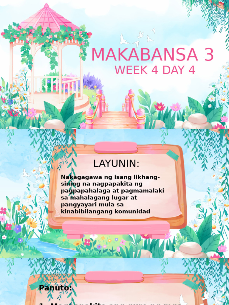 q1 Makabansa 3 Week 4 Day 4 | PDF