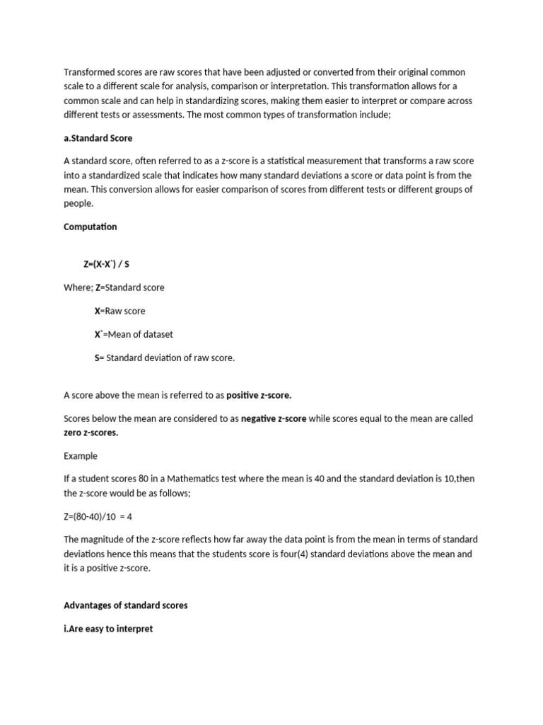 Transformed Sco-WPS Office | PDF | Standard Score | Percentile