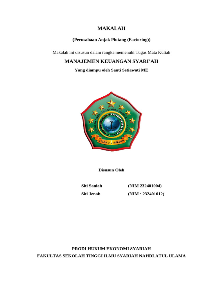 Anjak Piutang: Mekanisme dan Manfaatnya | PDF