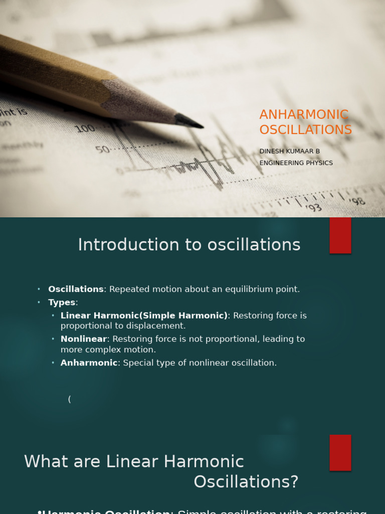 Anharmonic Oscillations | PDF | Perturbation Theory (Quantum Mechanics ...