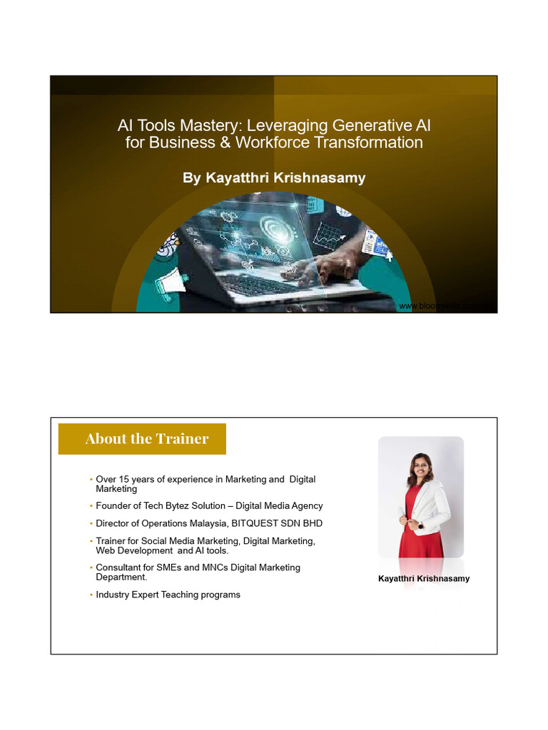 Generative AI for Business Productivity | PDF | Artificial Intelligence ...