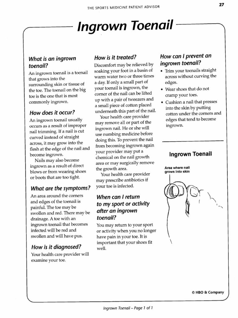 109 - Ingrown Toenail | PDF