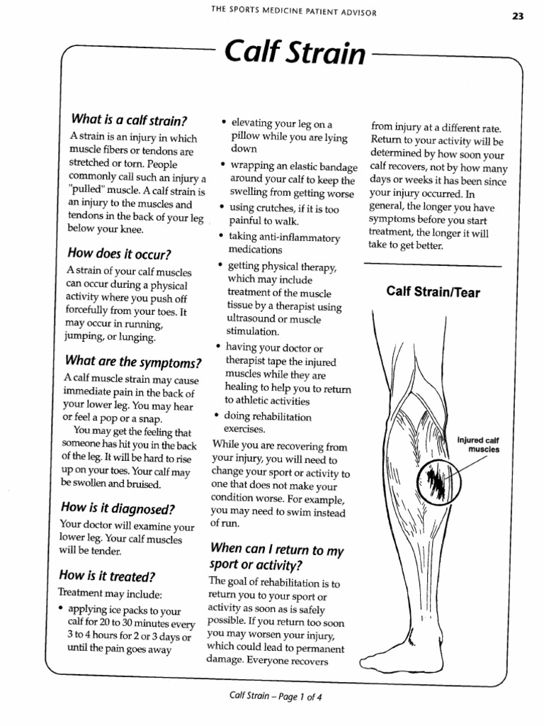 131 - Calf Strain | PDF