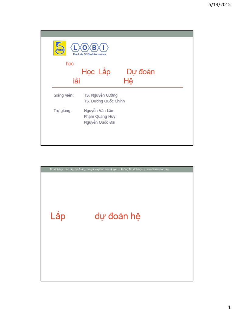 Khoa HC Tin Sinh HC LP Rap D Doan CH | PDF