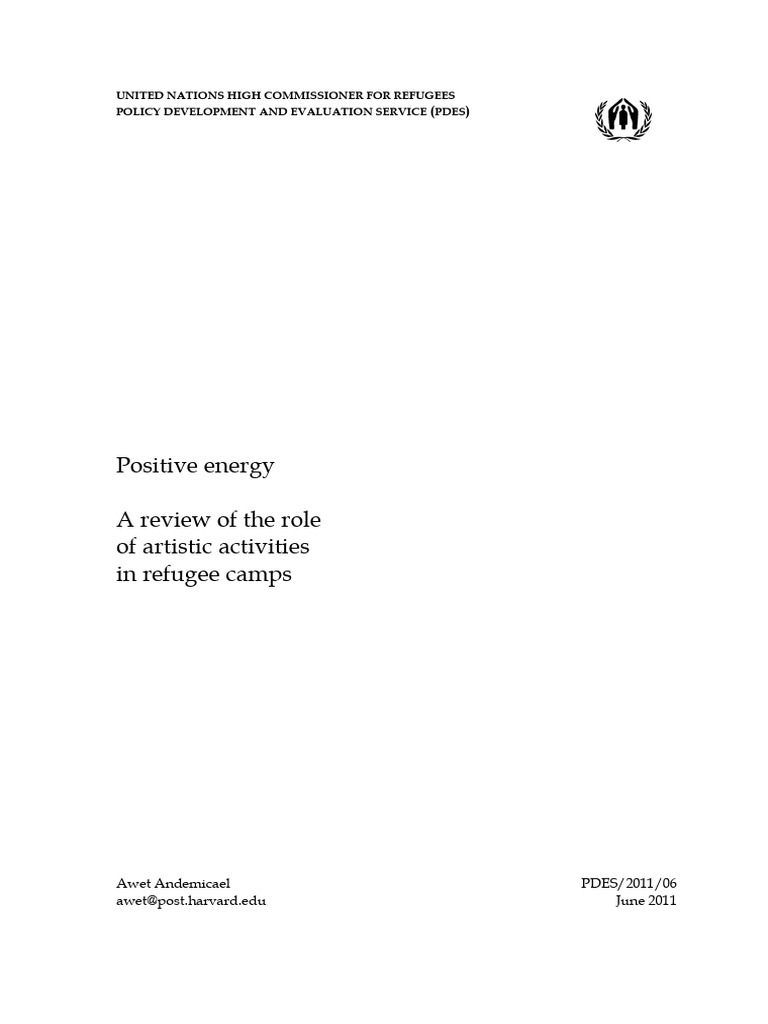 Arts Education in Refugee Camps | PDF | United Nations High ...