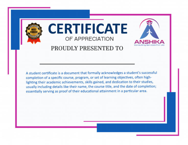 Student Completion Certificate | PDF