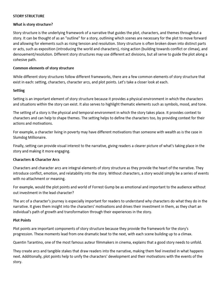 Story Structure and Outlining Guide | PDF | Plot (Narrative) | Narrative