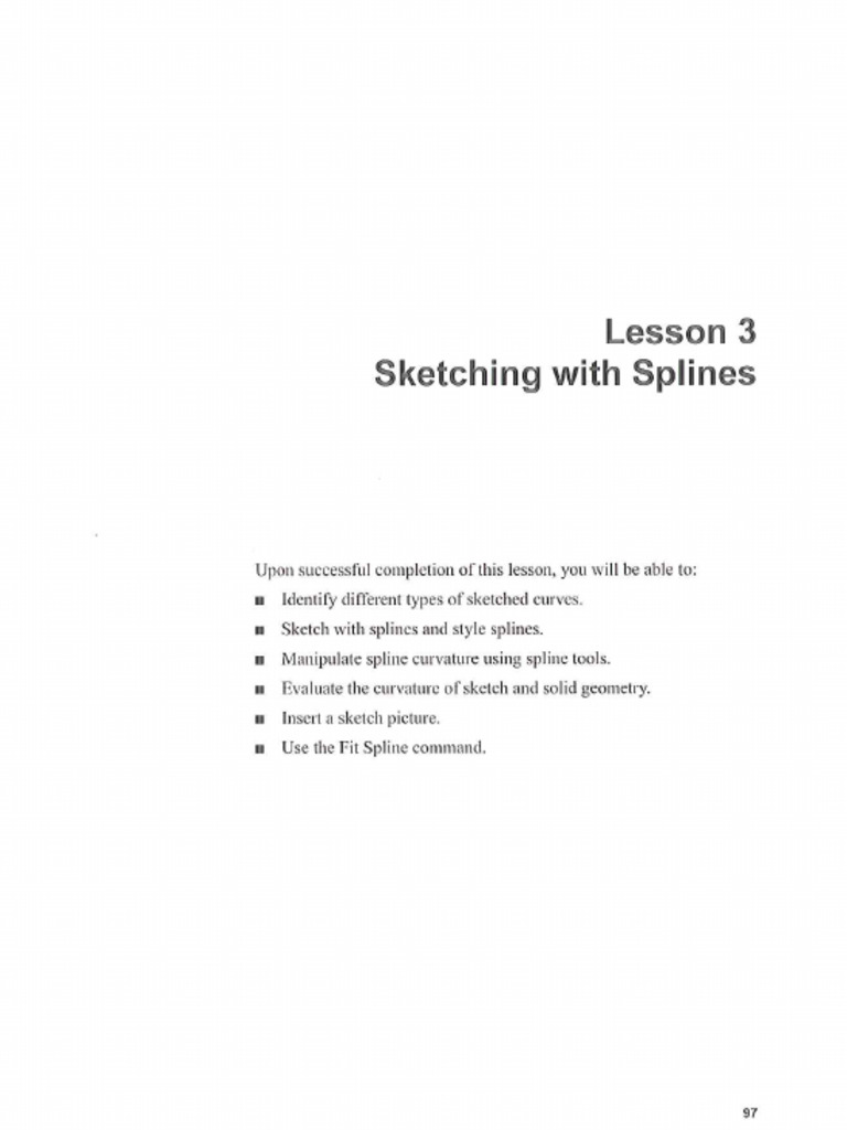 Sketching With Splines | PDF