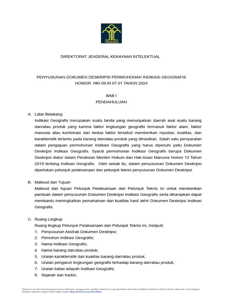 Curated visual reference: Gallery Detail: Petunjuk Penyusunan Dokumen Deskripsi Hgi