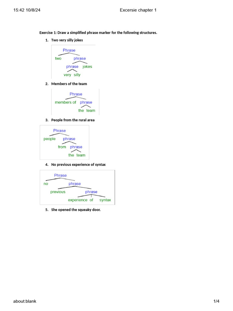 Phrase Structure and Constituents Analysis | PDF | Cognitive Science ...