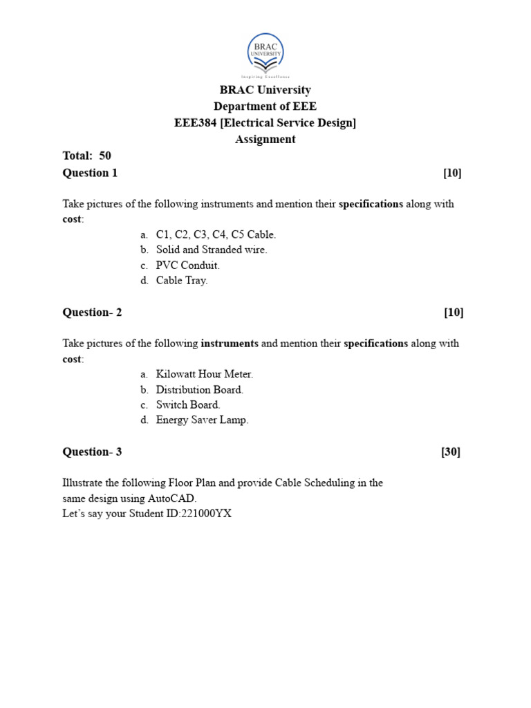 Assignment EEE 384 - Fall 24 | PDF
