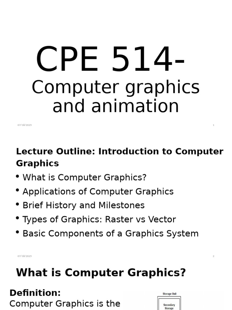 Introduction to Computer Graphics | PDF | Computer Graphics | Workstation