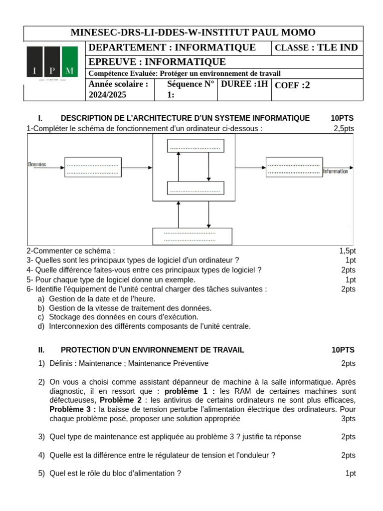 Architecture et Protection des Systèmes Informatiques | PDF