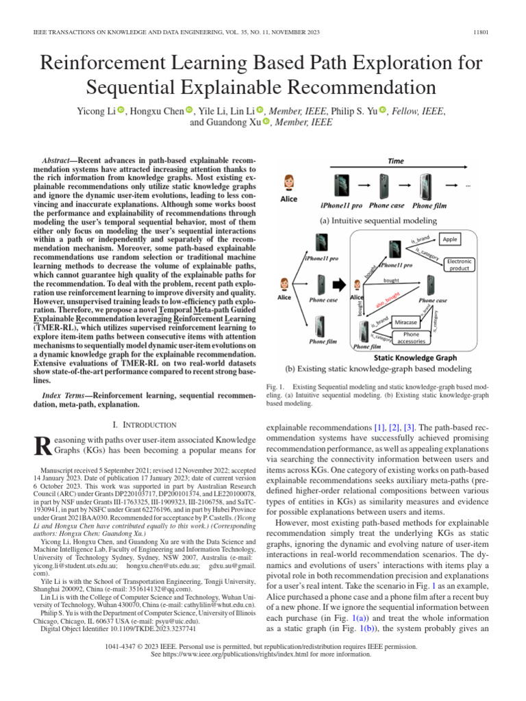 Reinforcement Learning for Explainable Recommendations | PDF ...