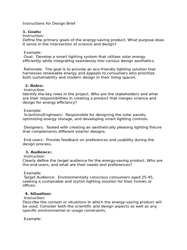 Energy-Saving Design Brief Guide | PDF | Energy Conservation | Lighting