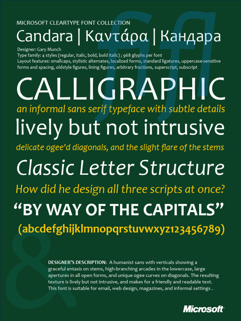 Candara Specimen | PDF