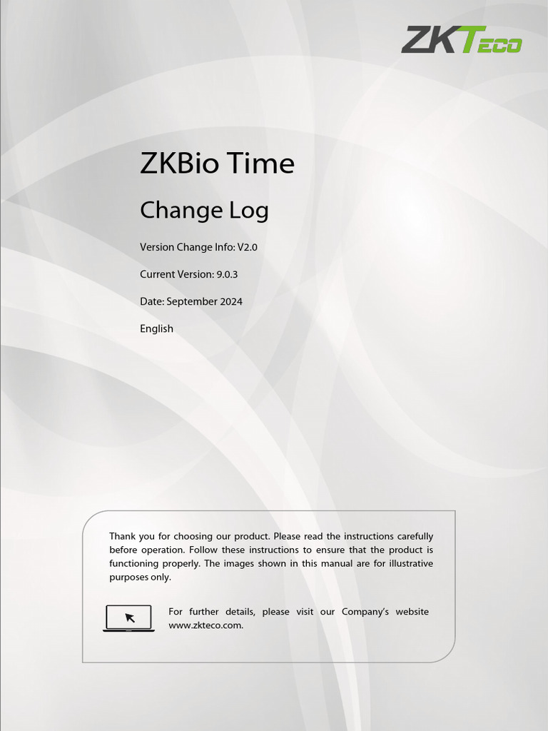 ZKBio Time 9.0.3 Change Log | PDF | Databases | Password