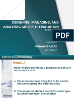 Designing, Managing, and Analyzing Multisite Evaluation - Munawir - Pep